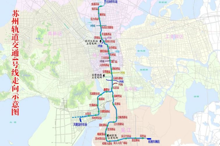 苏州5号线最新地铁线路图
